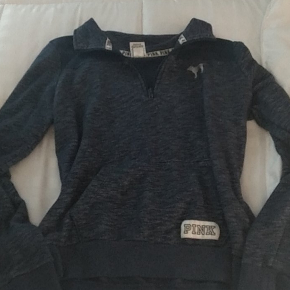 Pink VS quarter zip